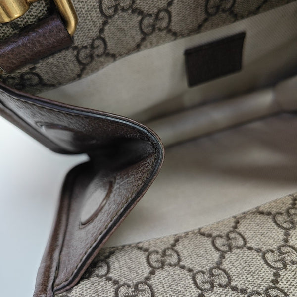 Neo Vintage Small Monogram Coated Canvas Beige