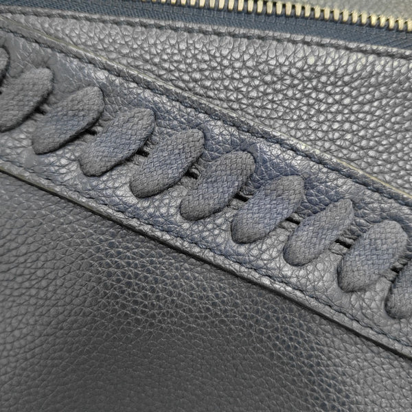 Calfskin Shoulder Bag Blue