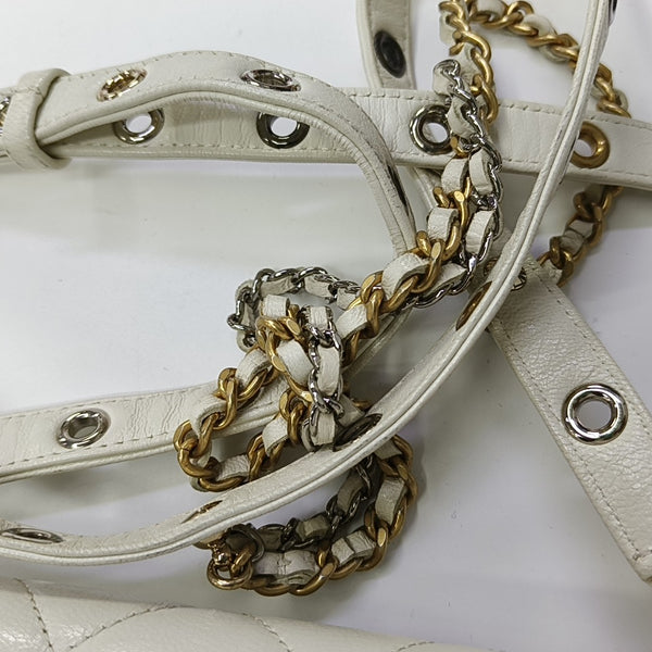 WOC Quilted Lambskin White