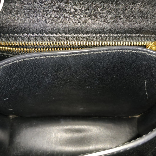 Authenticated pre-owned CLASSIC BOX Mini Calfskin Black - Shoulder Bag at Looply