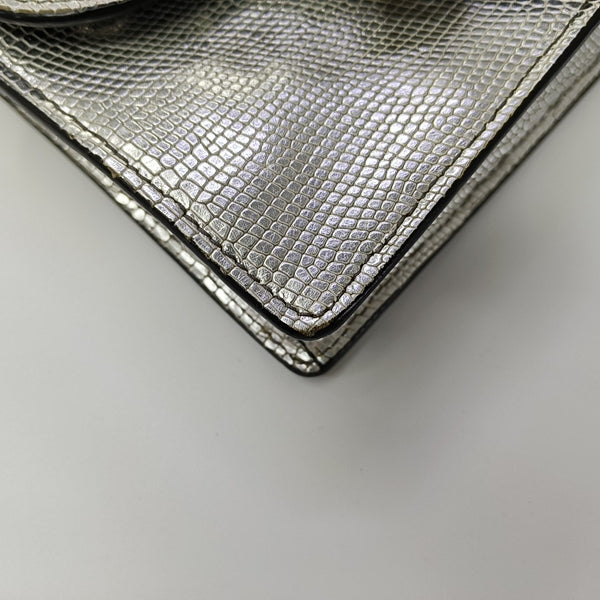Miu Lady Calfskin Silver
