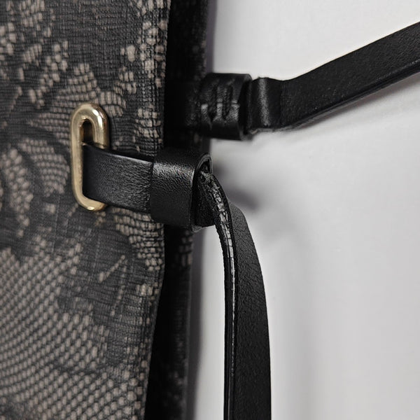 Coated Canvas Tote Bag Black