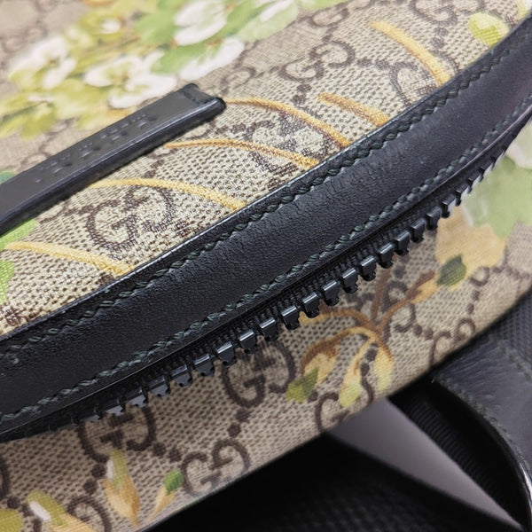 GG Blooms Monogram Coated Canvas Beige