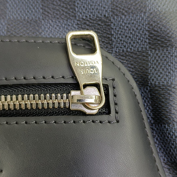 PORTE-DOCUMENTS Damier Coated Canvas Blue