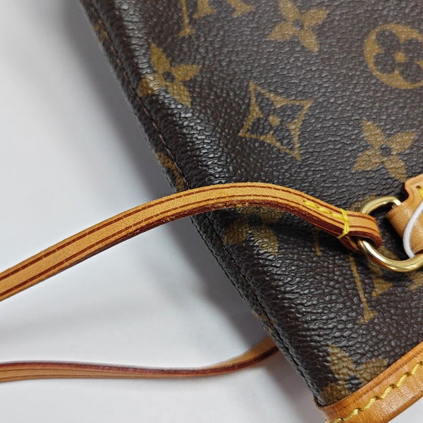 NEVERFULL PM Monogram Coated Canvas Brown