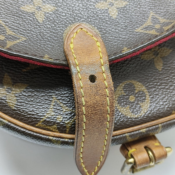 TAMBOURINE Monogram Coated Canvas Brown