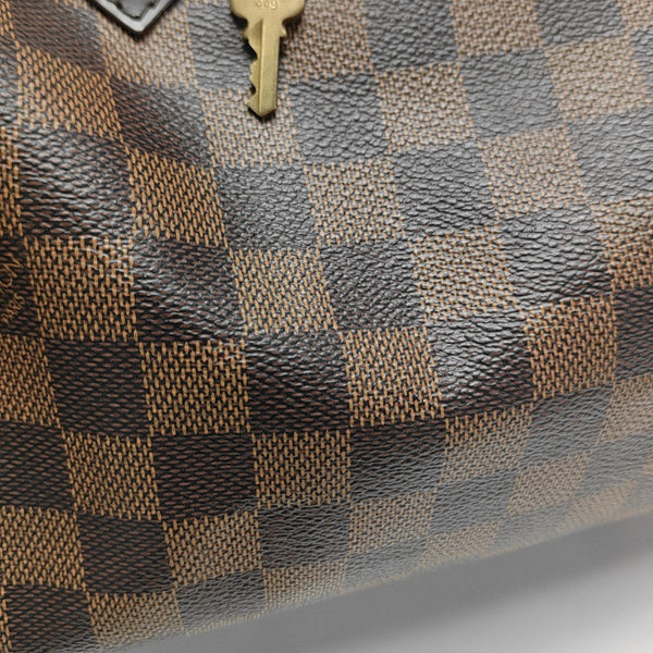 SPEEDY 25 Damier Ebene Coated Canvas Brown