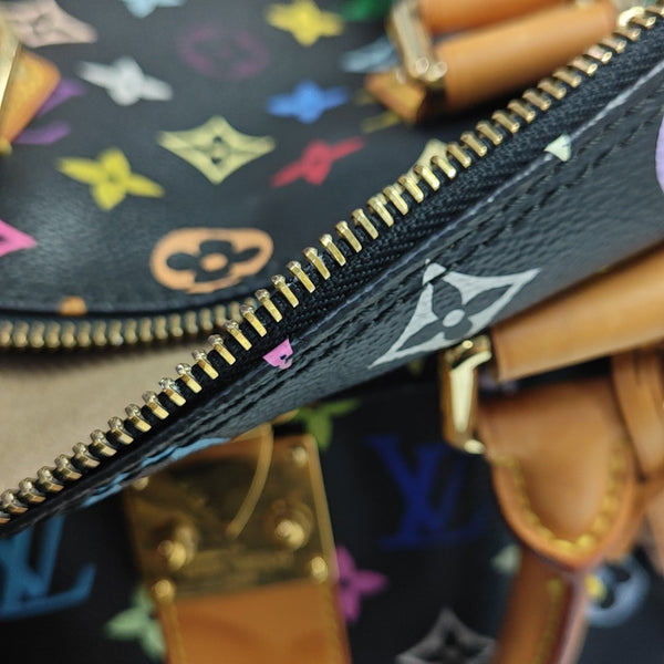 LV × TM SPEEDY 30 Monogram Coated Canvas Black