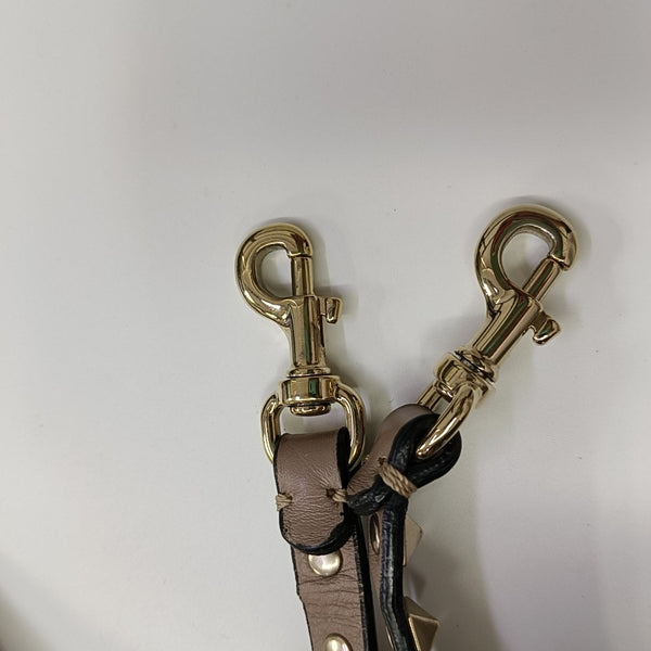 Rockstud Calfskin Gray
