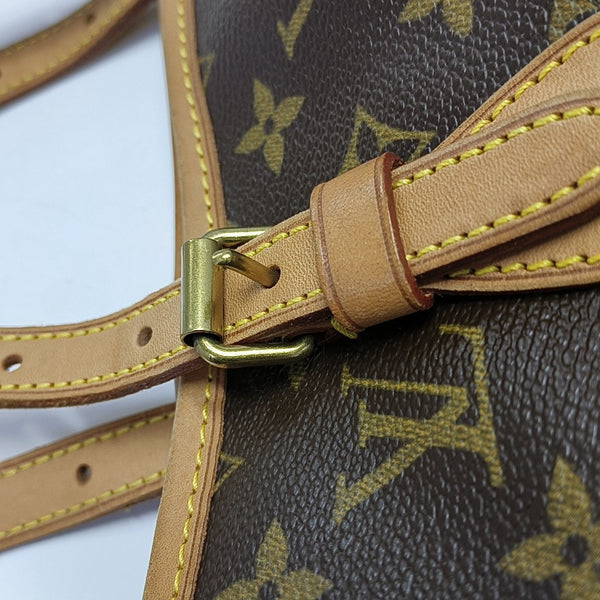 BUCKET PM Monogram Coated Canvas Brown