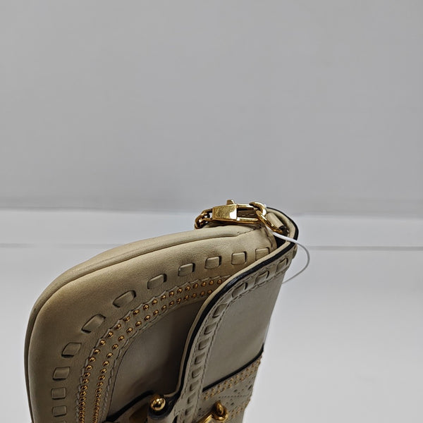 Snaffle Bit Calfskin White