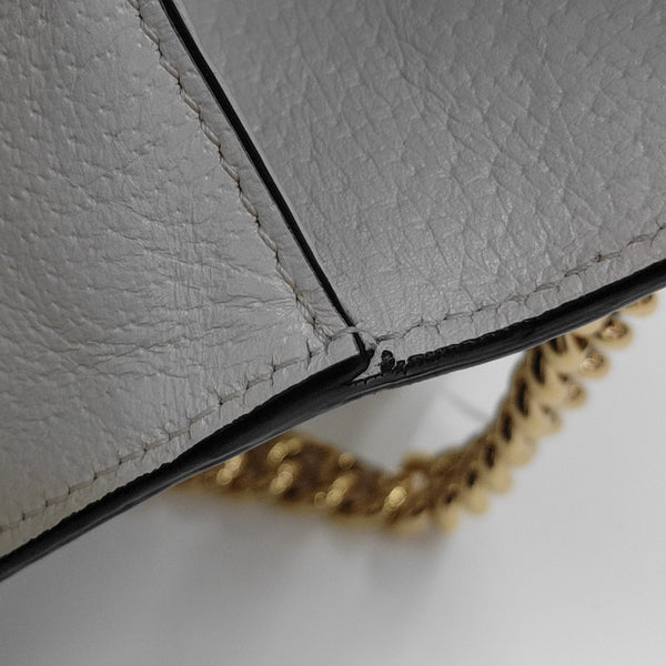 Padlock Small Monogram Coated Canvas White