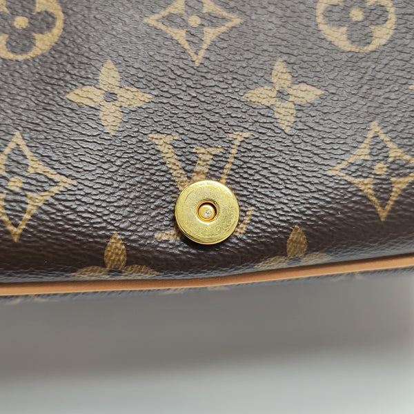DIANE Monogram Coated Canvas Brown