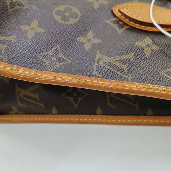 POPINCOURT Monogram Coated Canvas Brown
