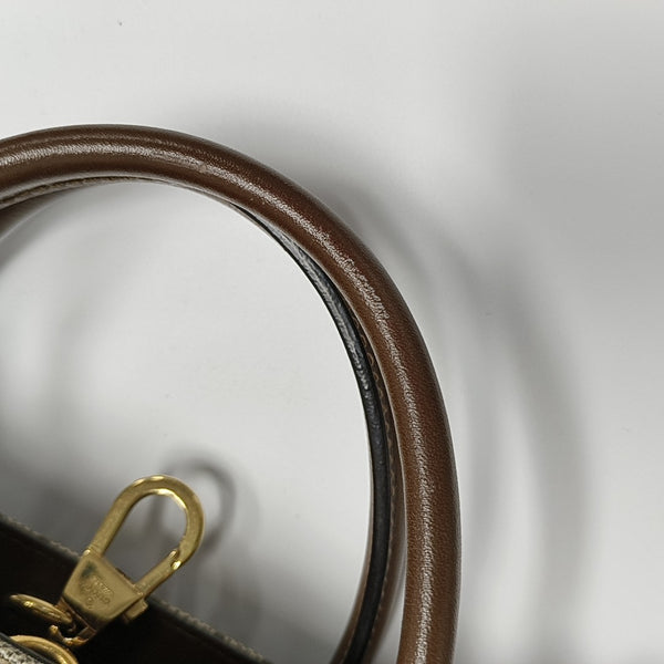 Retro Small Monogram Coated Canvas Brown