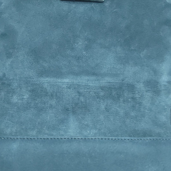 BOY CHANEL Medium Chevron Suede Blue