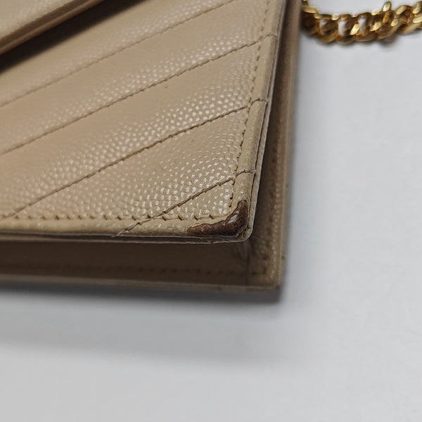 MONOGRAM WOC Chevron Calfskin Beige