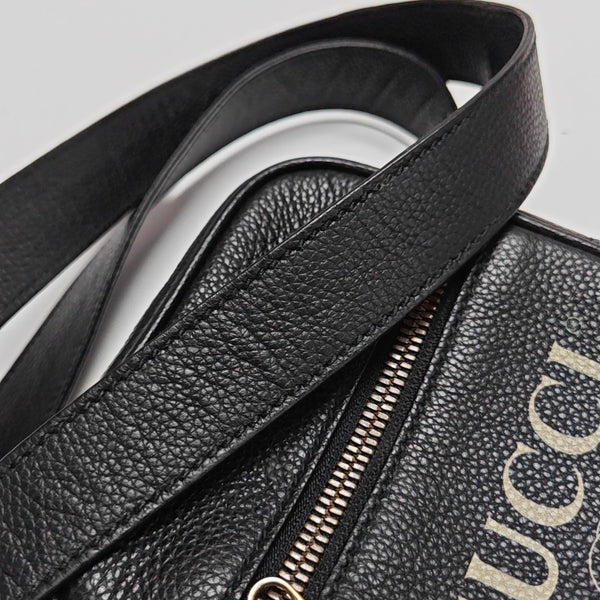 Print Calfskin Black