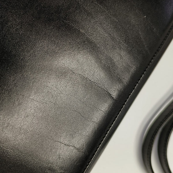 Calfskin Shoulder Bag Black