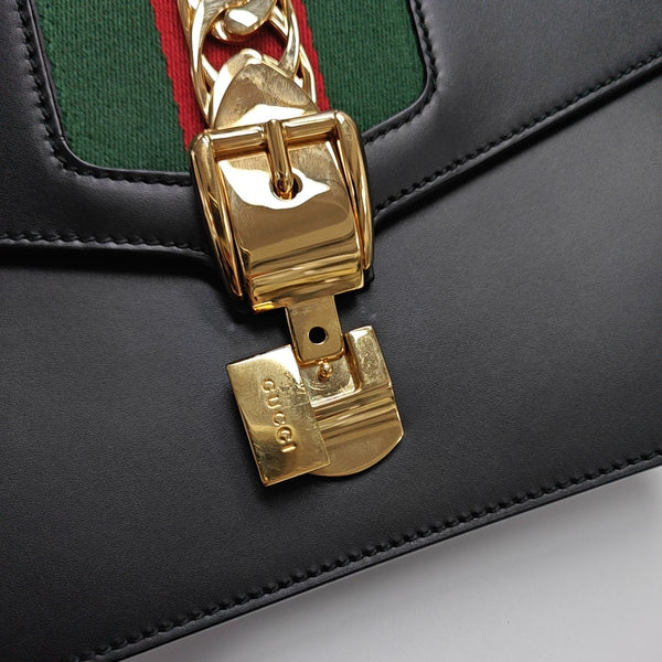 Sylvie Small Calfskin Black