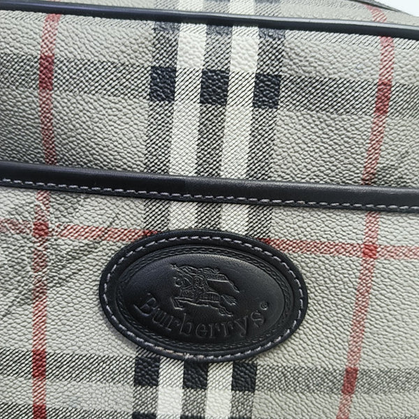 Coated Canvas Shoulder Bag Gray