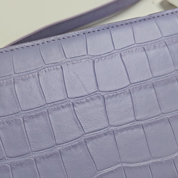Calfskin Shoulder Bag Purple