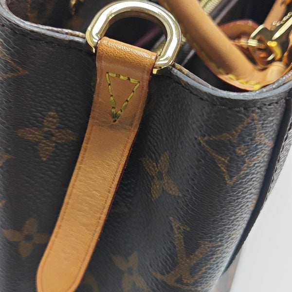 MONTAIGNE BB Monogram Coated Canvas Brown