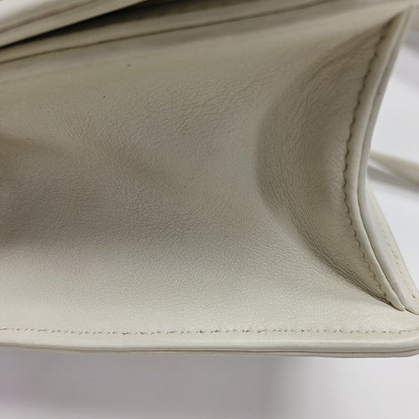 Diorama Small Cannage Calfskin White