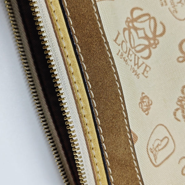 Canvas Top Handle Bag Beige