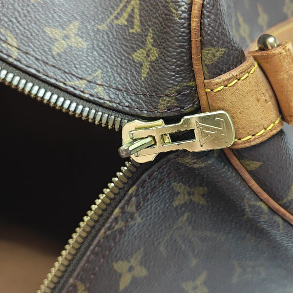 SAC SOUPLE 55 Monogram Coated Canvas Brown