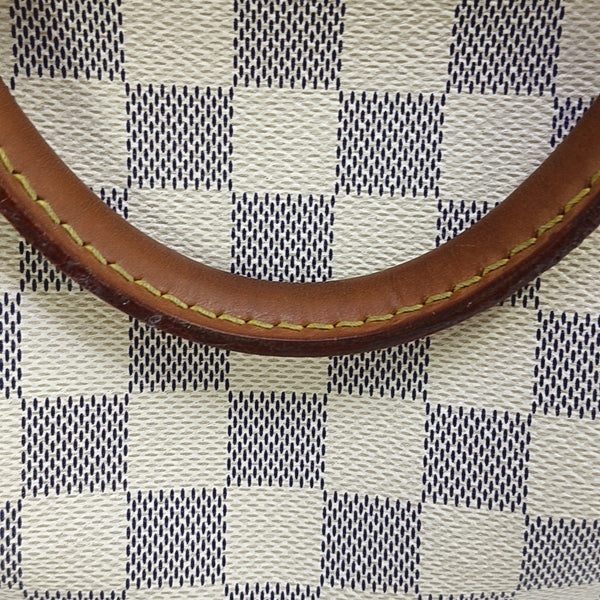 SPEEDY 30 Damier Azur Coated Canvas White