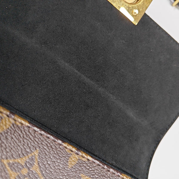 LOCKY BB Monogram Coated Canvas Brown