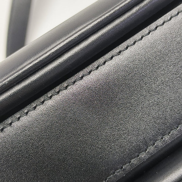 Leather Shoulder Bag Black