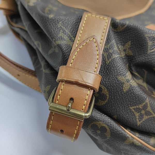 SAUMUR Monogram Coated Canvas Brown