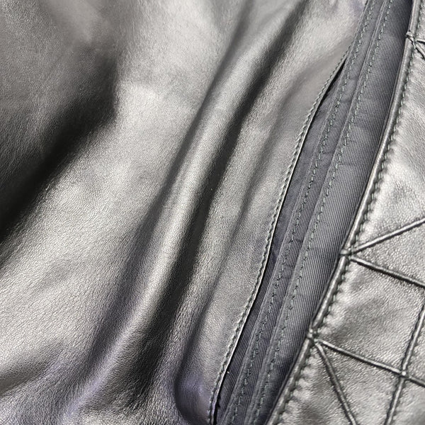 New Lock Cannage Calfskin Black