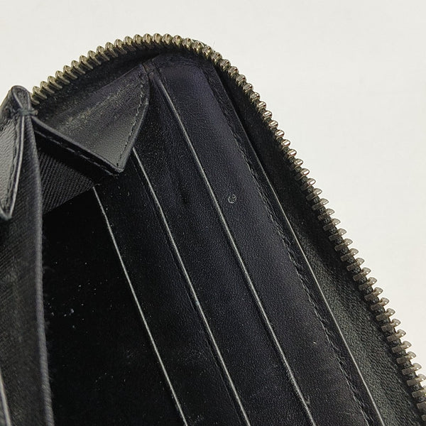 Monogram Coated Canvas Clutch Black