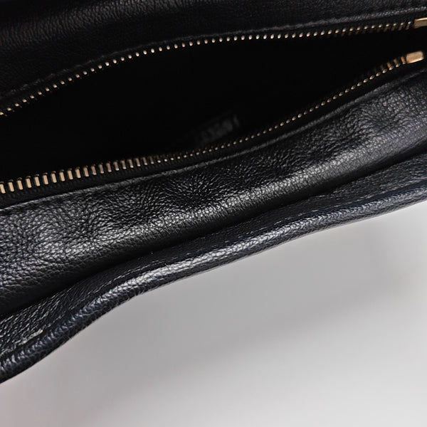 GABRIELLE Small Quilted Lambskin Black