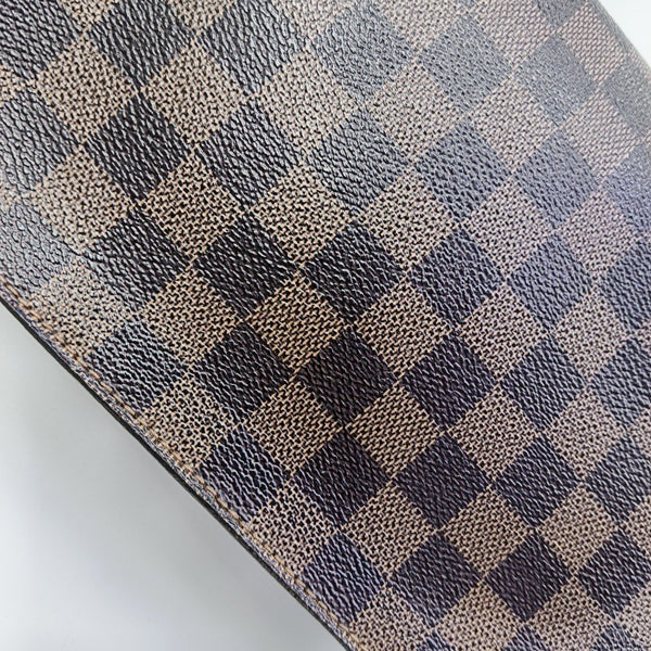 SAINT LOUIS Damier Ebene Coated Canvas Brown