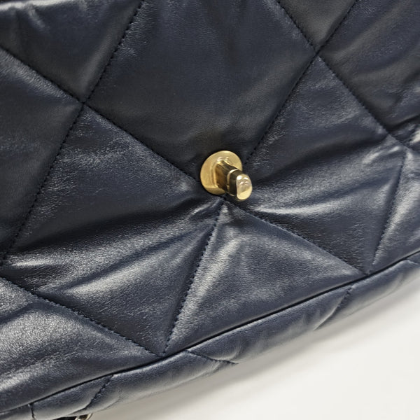 CHANEL 19 Small Quilted Lambskin Blue