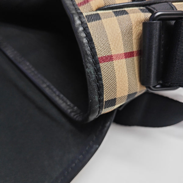 Coated Canvas Shoulder Bag Beige