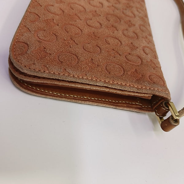 Suede Top Handle Bag Orange