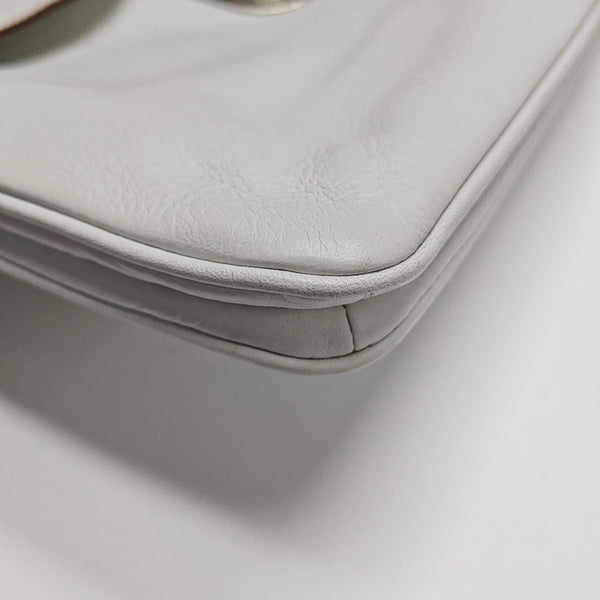 Calfskin Shoulder Bag White