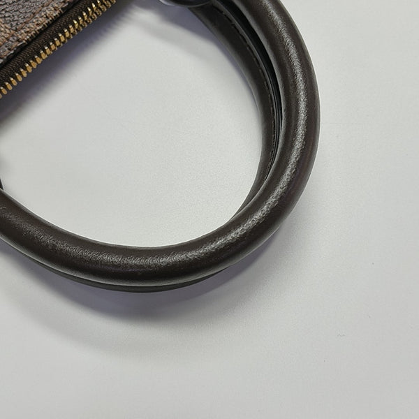 ALMA BB Damier Ebene Coated Canvas Brown