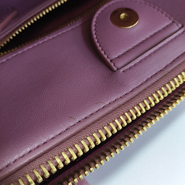 Quilted Lambskin Shoulder Bag Beige