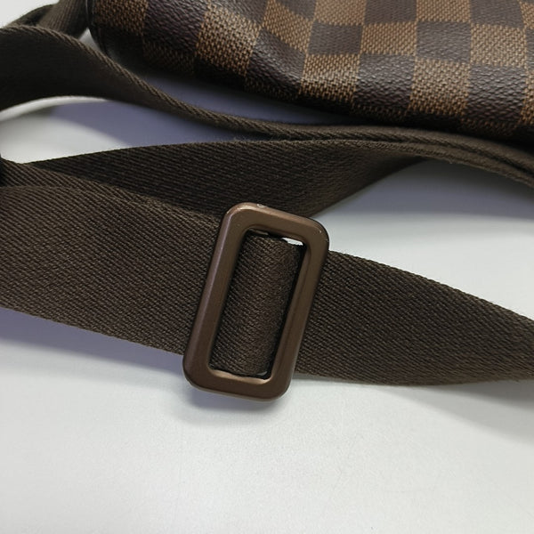 BROOKLYN PM Damier Ebene Coated Canvas Brown