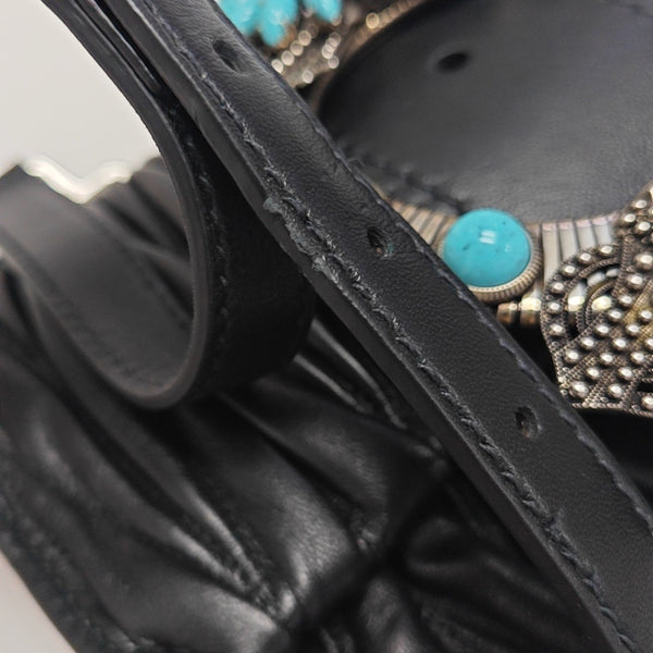 Miu Lady Quilted Lambskin Black
