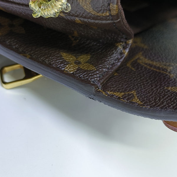 MÉTIS MM Monogram Coated Canvas Brown
