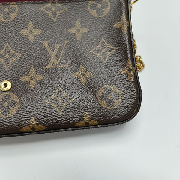 FÉLICIE Monogram Coated Canvas Brown