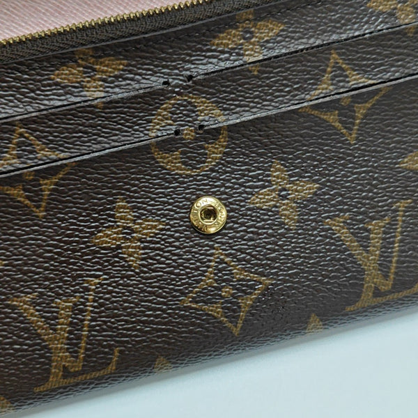 EMILIE Monogram Coated Canvas Brown Wallet