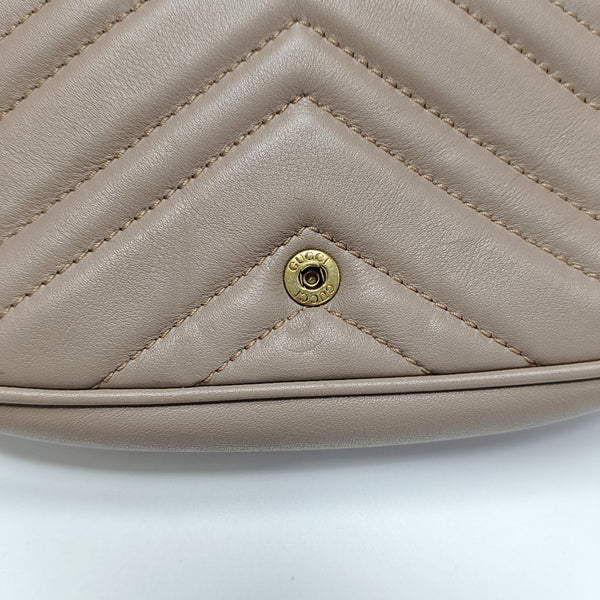 GG Marmont Mini Quilted Calfskin Beige